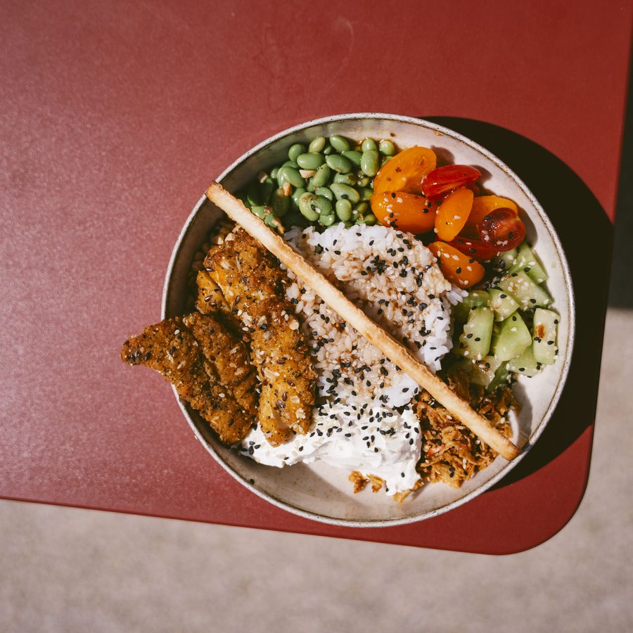 Un bowl du restaurant La Capricieuse vu de dessus