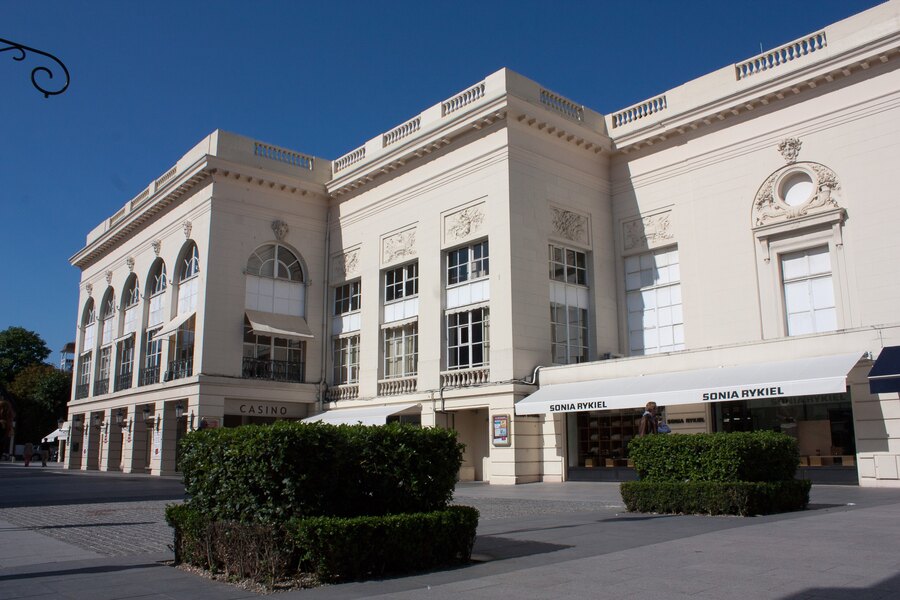 The front of the casino at Deauville
